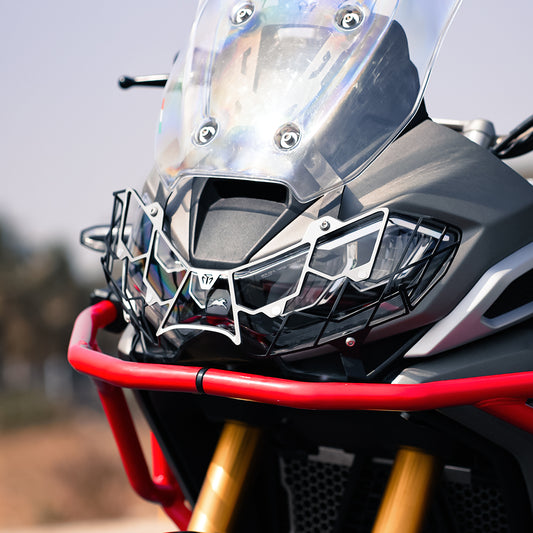 HEAD LIGHT GRILL (SPIDER ) FOR TVS APACHE RTX 300
