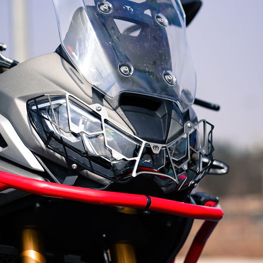 HEAD LIGHT GRILL (SPIDER ) FOR TVS APACHE RTX 300