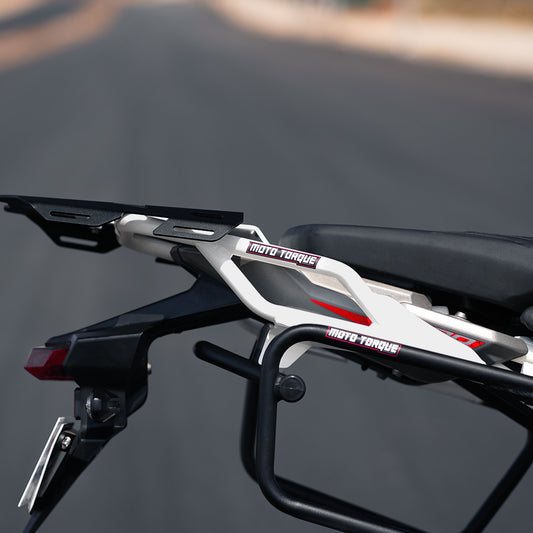 BACK CARRIER (WHITE) FOR TVS APACHE RTX 300