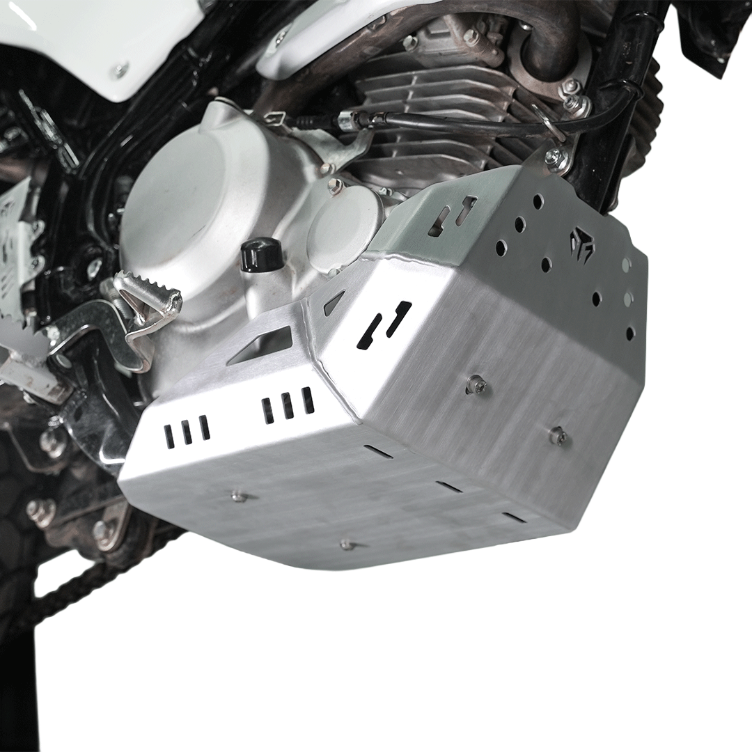 SUMP GUARD BLACK WITH MT CRASH GUARD ALUMINIUM FOR KAWASAKI KLX