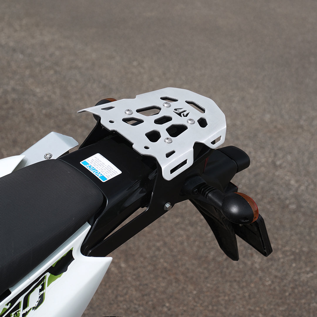 ALUMINIUM TOP PLATE WITH MS BACK CARRIER FOR KAWASAKI KLX