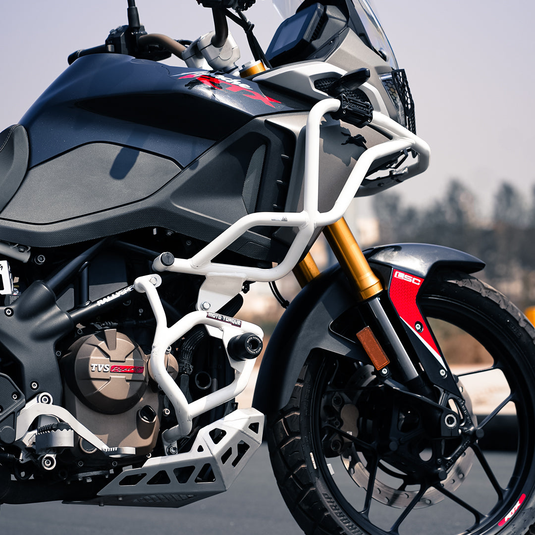 STALLION CRASH GUARD (WHITE) FOR APACHE RTX 300 – Moto Torque