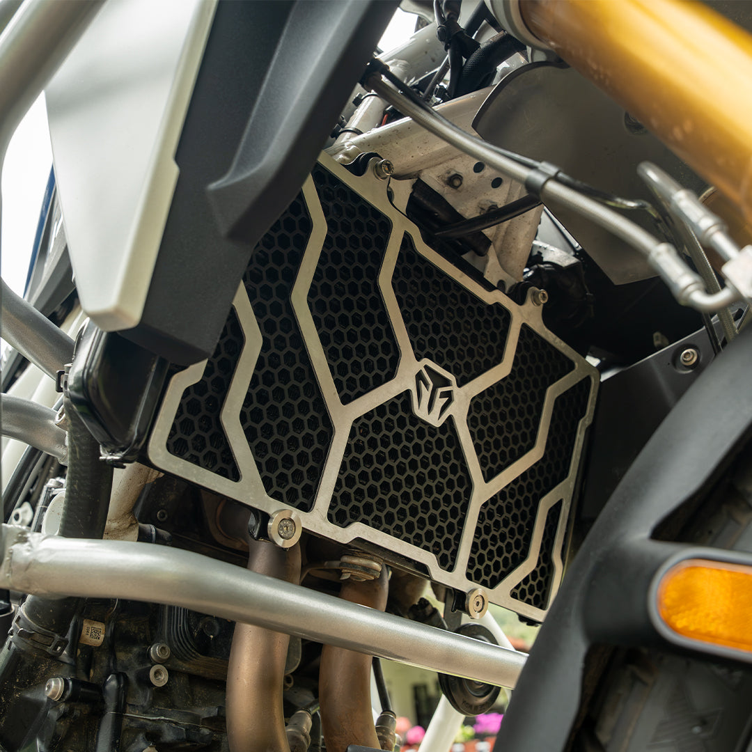 RADIATOR GUARD SPYDER ALUMINIUM + MS COMBO FOR BMW F450 GS