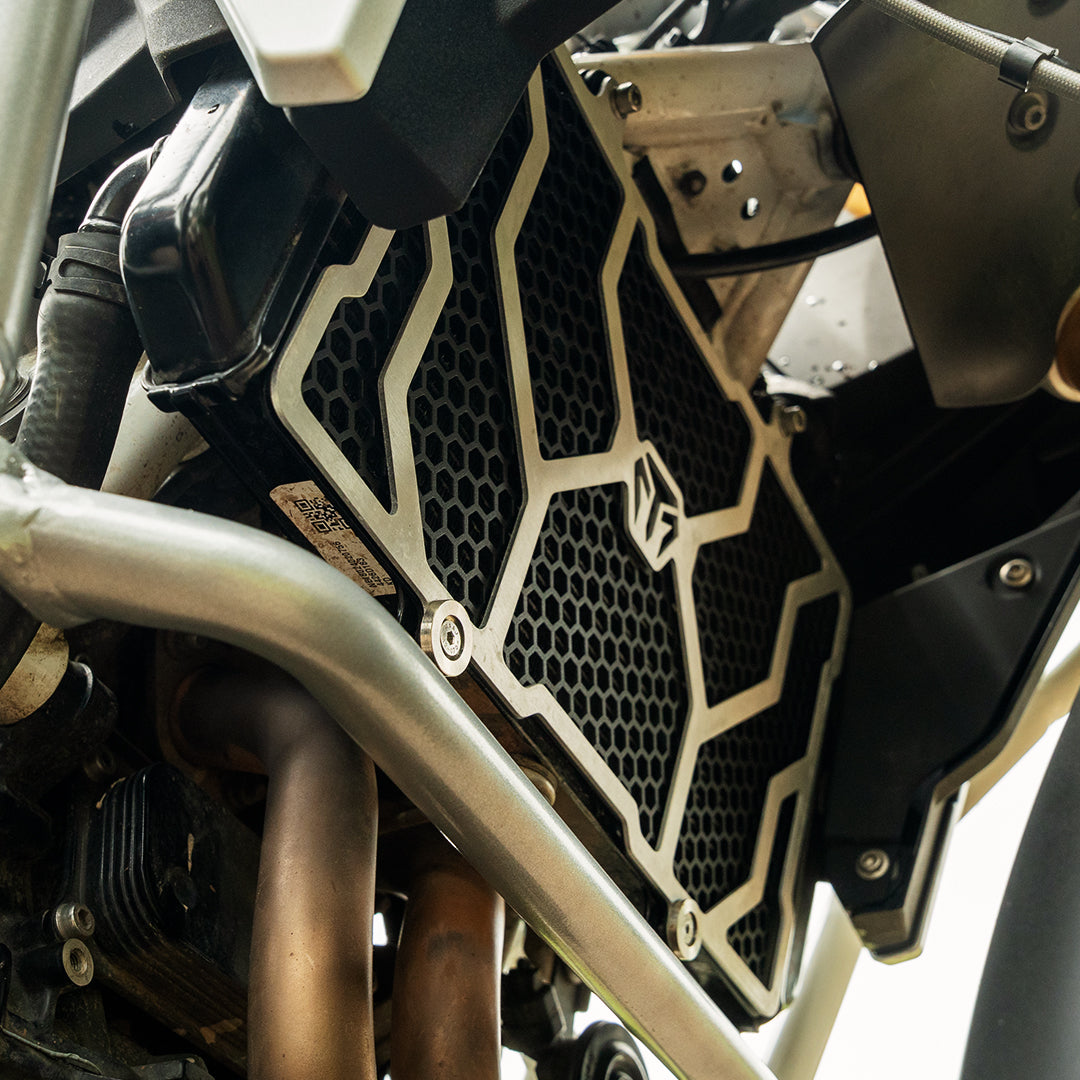 RADIATOR GUARD SPYDER ALUMINIUM + MS COMBO FOR BMW F450 GS