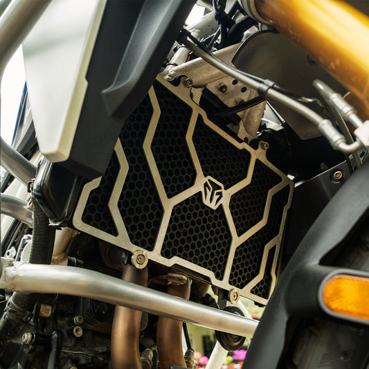 RADIATOR GUARD SPYDER ALUMINIUM + MS COMBO FOR BMW F450 GS