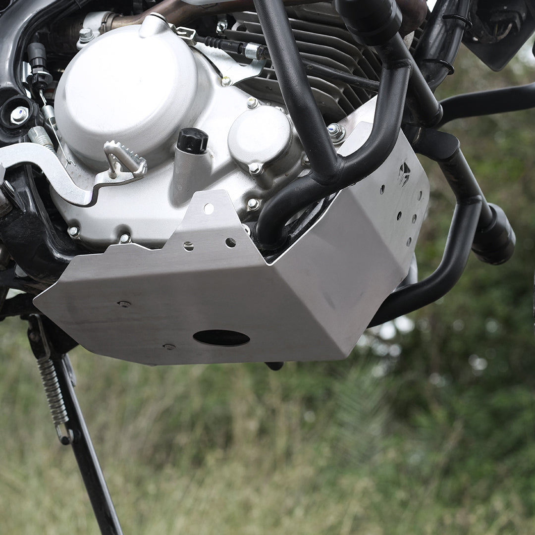 SUMP GUARD BLACK WITHOUT MT CRASH GUARD ALUMINIUM FOR KAWASAKI KLX