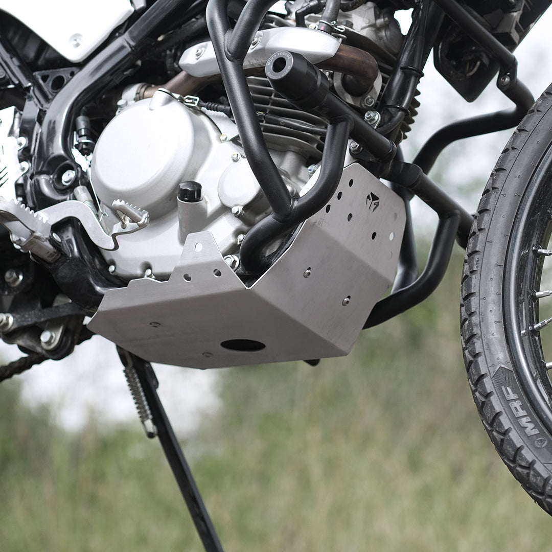 SUMP GUARD BLACK WITHOUT MT CRASH GUARD ALUMINIUM FOR KAWASAKI KLX