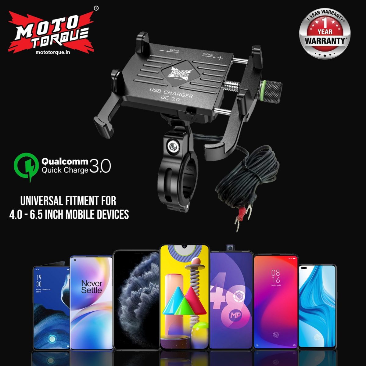MOTO CLAW - M6s 3.0 FAST USB CHARGER
